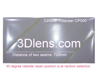 Circular Polarizer Film 500x1000mm